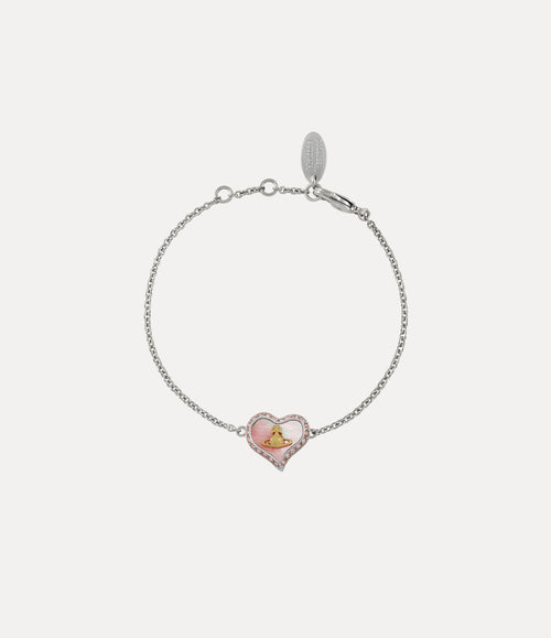 Petra Bracelet - Platinum / Gold / Coral