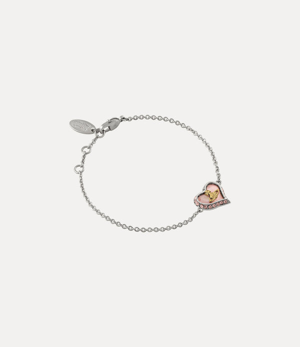 Petra Bracelet - Platinum / Gold / Coral