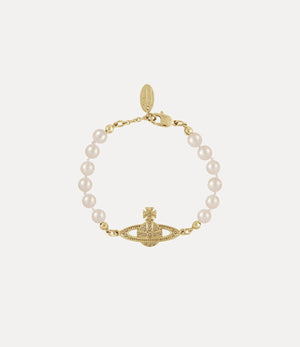 Mini Bas Relief Pearl Bracelet - Gold / Light Colorado Topaz Pearl