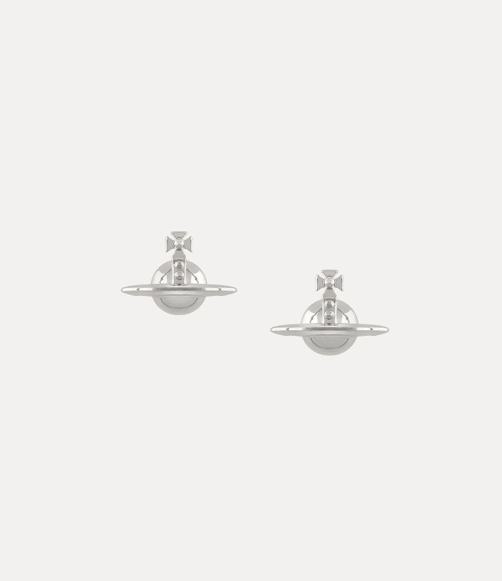 Solid Orb Earrings - Platinum