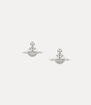 Solid Orb Earrings - Platinum