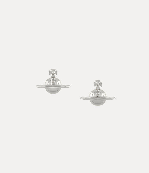 Solid Orb Earrings - Platinum