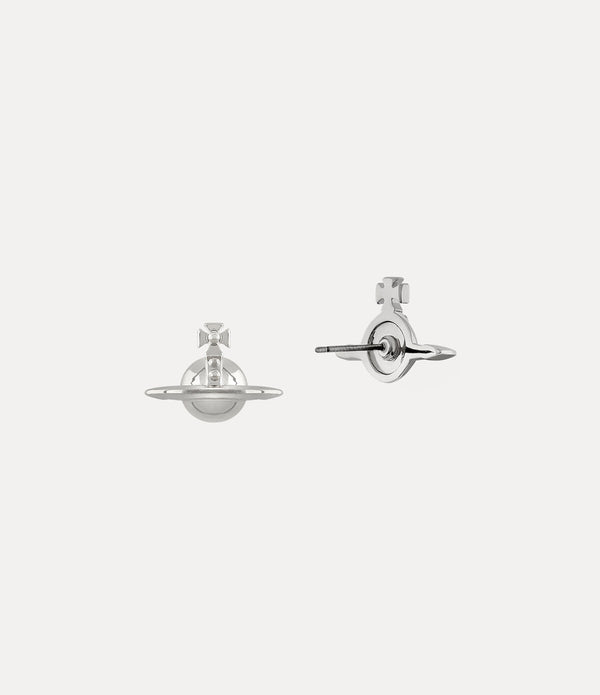 Solid Orb Earrings - Platinum