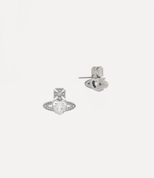 Ariella Earrings - Platinum / White CZ / Crystal