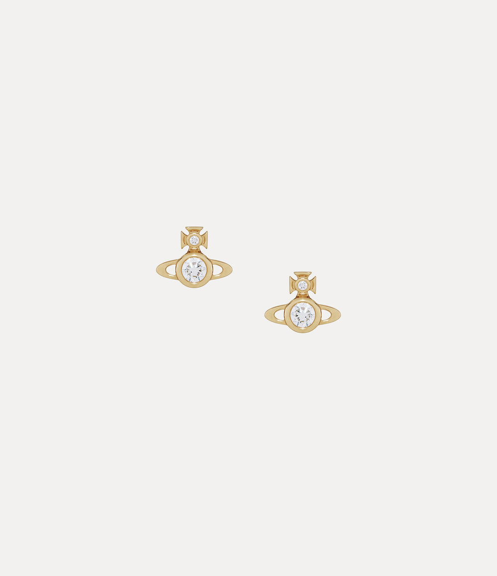 Battersea Earrings - Gold / White Lab Grown Diamond