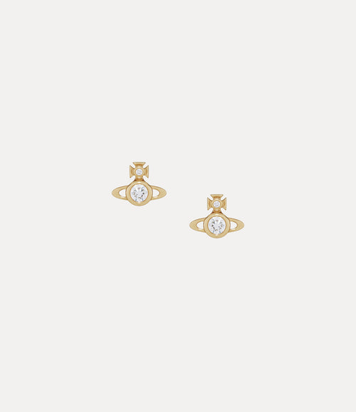Battersea Earrings - Gold / White Lab Grown Diamond