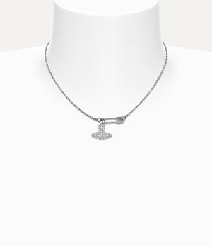 Lucrece Pendant Necklace - Platinum / White CZ