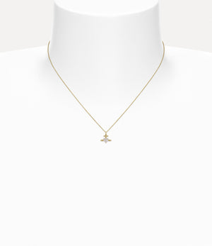 Valentine's Gold Heart Pendant Necklace - Gold / White Lab Grown Diamond